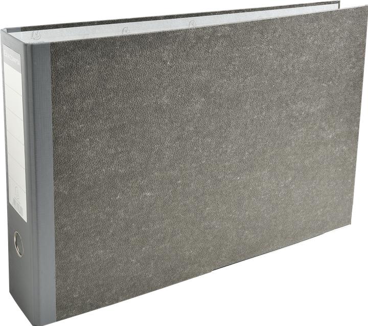 Exacompta Wolkenmarmor, quer, 80 mm, grau (A3, 80 mm, 1 Stück)