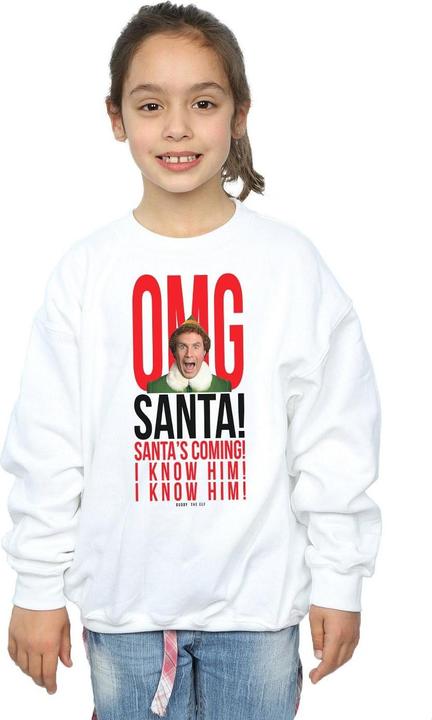 Produktbild Elf OMG Santa I Know Him Sweatshirt Mädchen (116)