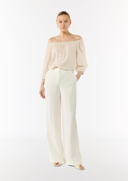 Image du produit Comma Bluse Carmen-Bluse aus Lyocellmix mit elastischem Ausschnitt (40)