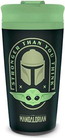 Actual product image Pyramid Star Wars The Mandalorian Travel Mug Stronger Than You Think (450 ml)