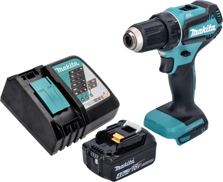 Produktbild Makita DDF 485 RM1 Akku Bohrschrauber 18 V 50 Nm Brushless + 1x Akku 4,0 Ah + Ladegerät