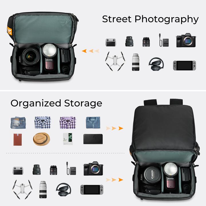 Actual product image K&F Concept Alpha 2in1 (Photo backpack, 22 l)