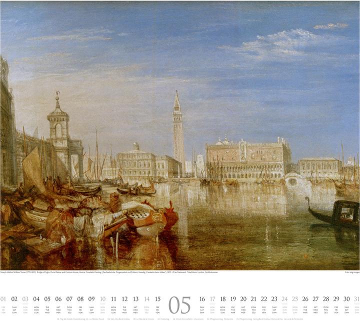 Actual product image William Turner Kalender 2026 (54 x 48 cm)