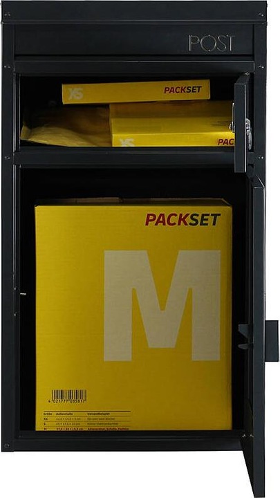 Actual product image SafePost 45 Letterbox with parcel compartment anthracite