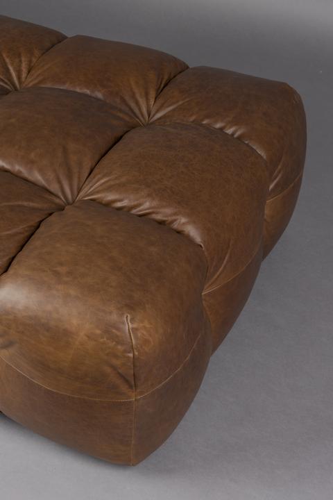 Produktbild Dutchbone Hocker Hackman Leather Chocolate