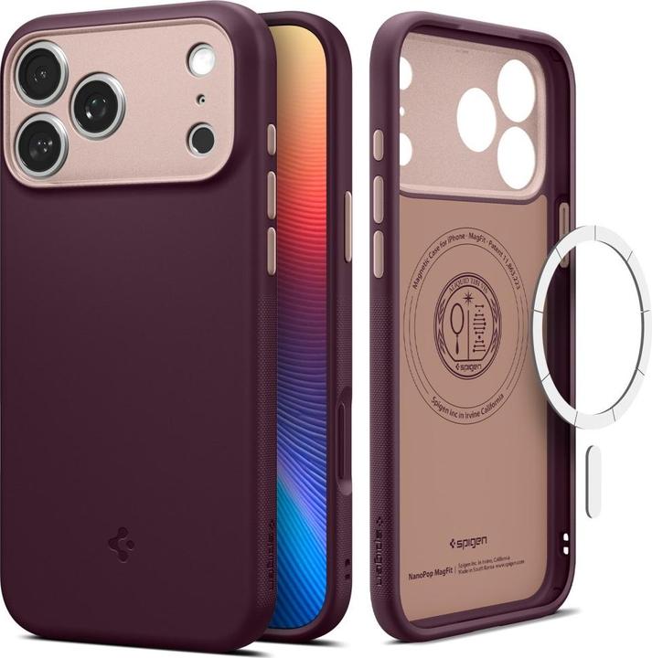 Actual product image Spigen - Caseology Nano Pop MagSafe - iPhone 17 Pro - Burgundy Bean (Apple iPhone 17 Pro)