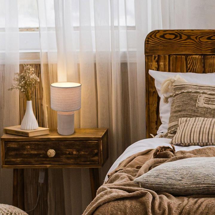 Actual product image Briloner INO ceramic table lamp, brown, excl. 1x E27 max. 10W (E27)