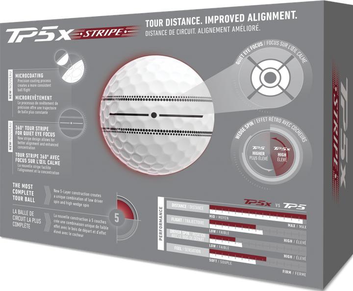 Produktbild Taylor Made TP5x Stripe (2026) Golfbälle