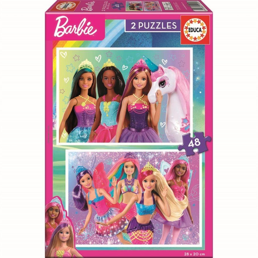 Thumbnail - Educa Barbie 2x48 Teile Puzzle ** (48 Teile)