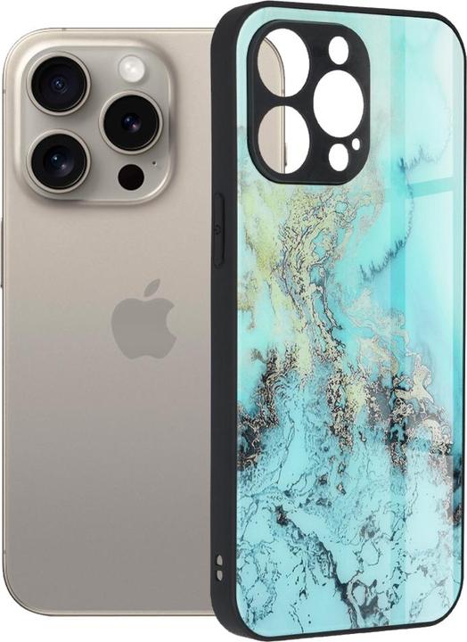 Actual product image Techsuit - Glaze Series - iPhone 15 Pro Max - Blue Ocean (Apple iPhone 15 Pro Max)