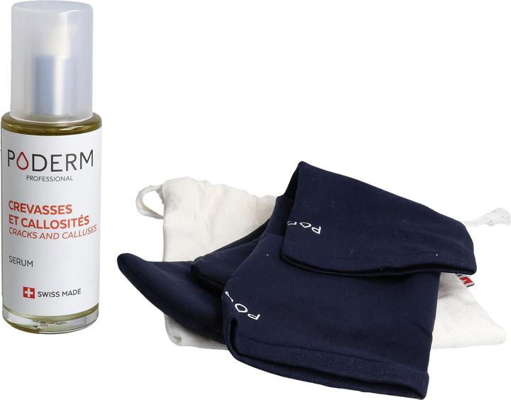 Produktbild Poderm Serum Hautrisse und Hornhaut + 1 Paar Gelsocken (Hornhautentferner, 710.03 ml)