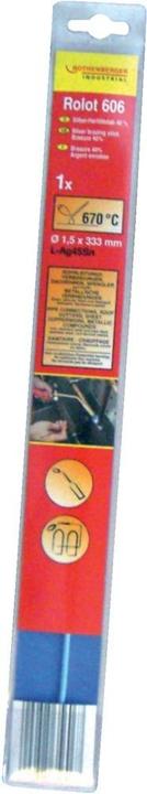 Magni ROTHENBERGER Industriële zilversoldeerlegering 45% Ø/lengte: 1,5/333 mm Inclusief flux Type: 670 °C (Soldeerstation)