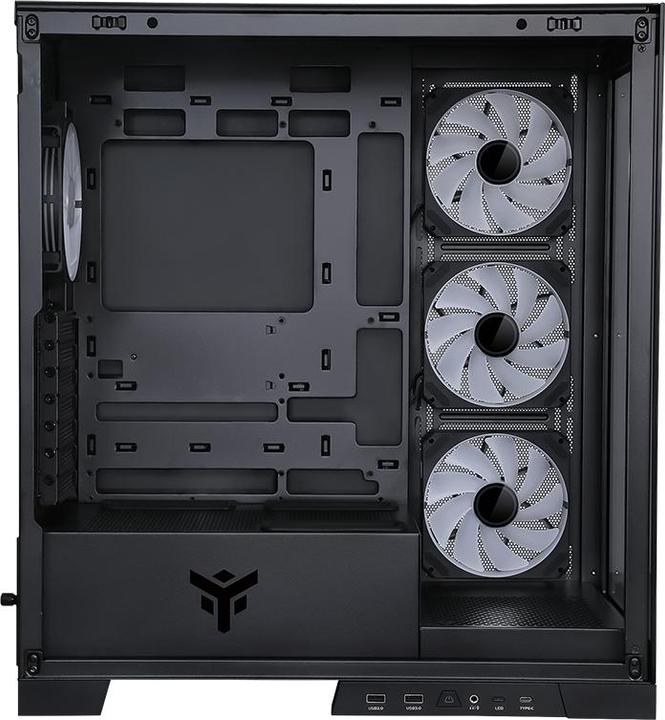 Actual product image Itek SHOWBUI 45B Tower Black (ATX, mATX, Mini-ITX)
