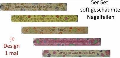 Actual product image MGA Nail file soft foamed 18cm in box w.languages