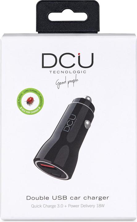 Produktbild DCU Tecnologic Quick Charge 3.0 USB Car Charger/Usb Type C Pd 18w