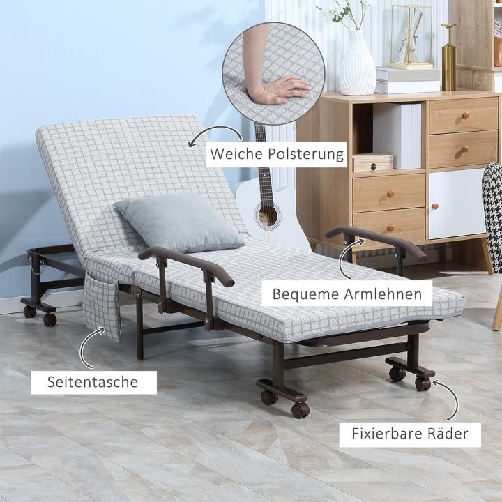 Actual product image Homcom Folding bed (76 x 190 cm)