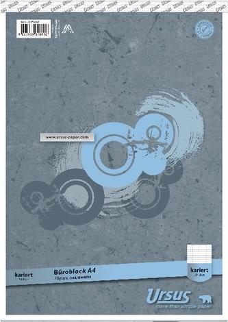 Image du produit Ursus Bloc bureautique avec couverture A4 quadrillé 50 feuilles (A4, Quadrillé)