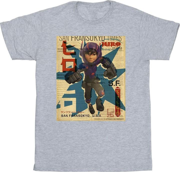 Produktbild Disney Big Hero 6 Baymax Hiro Newspaper TShirt (XL)