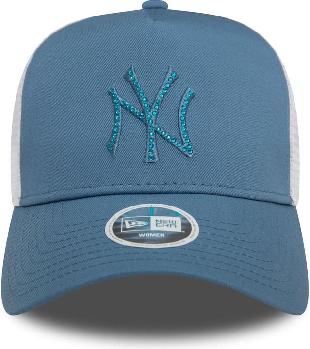 Actual product image New Era Ladies Trucker Cap - Rhinestone Ny Yankees Faded