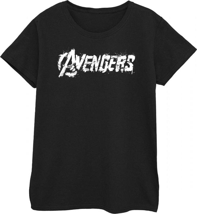 Actual product image Marvel Womens/Ladies Distressed Logo T-Shirt (XXL)