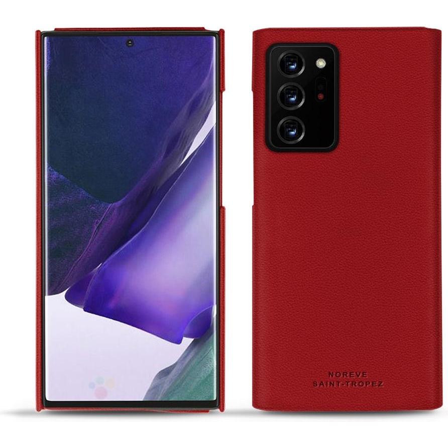 Noreve Lederschutzhülle (Samsung Galaxy Note 20 Ultra), Smartphone Hülle, Rot