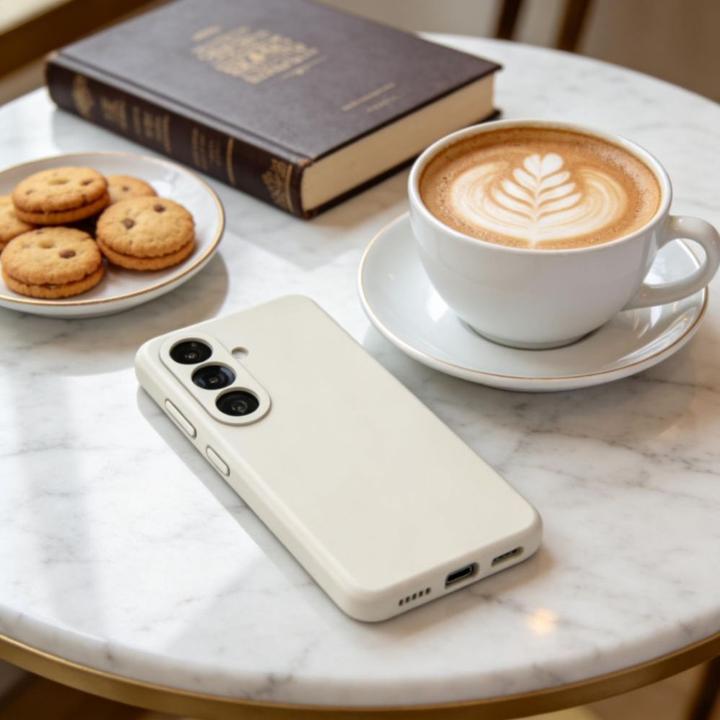 Produktbild Tech-Protect Silikon Magsafe Galaxy S26+ Plus Cosmic Latte (Samsung Galaxy S26+)