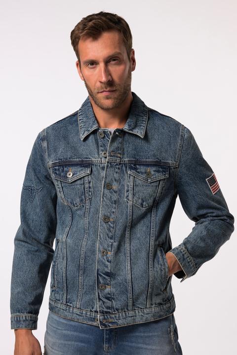 Produktbild JP1880 JP 1880 Jeansjacke, Badge auf der Schulter, 4 Taschen (XXL)