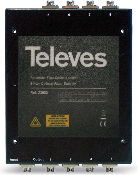 Produktbild Televes OVT8N Kabelsplitter Schwarz Kabelspalter oder -kombinator (Diverse)