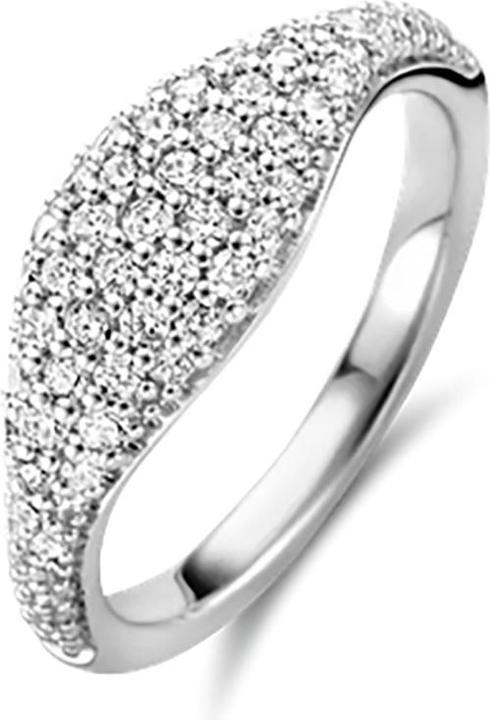 Immagine prodotto Ti Sento Milano Anello Geometria con Zirconi 12223ZI (56, 925 Argento)