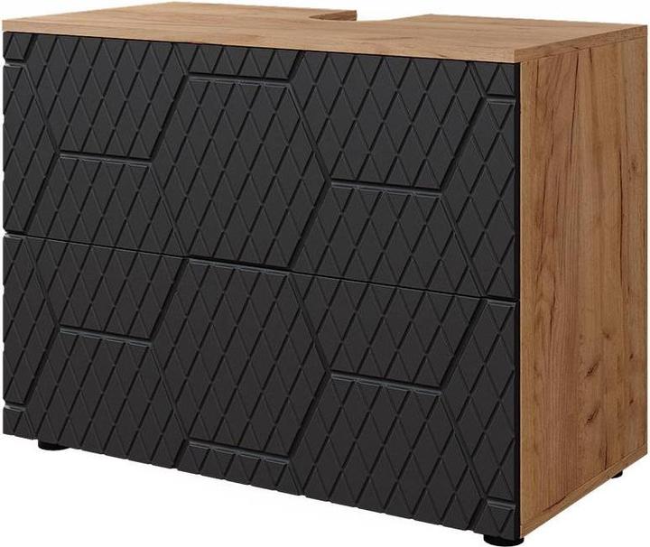Actual product image Vicco Irma with honeycomb structure/anthracite, 41 x 58.6 cm with 2 drawers (41 x 41 x 58.60 cm)