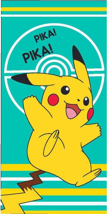 Carbotex Pokémon Joy Badetuch, Strandtuch 70x140cm (70 x 140 cm)