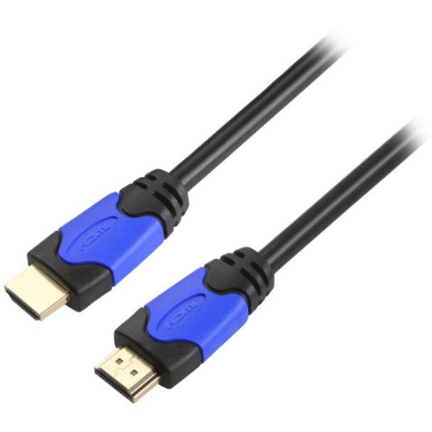 EFB Elektronik HighSpeed HDMI+ Kabel w. Ethernet, Premium Certif. 4K60Hz A-A St-St, 5m, schwarz (5 m, HDMI), Video Kabel