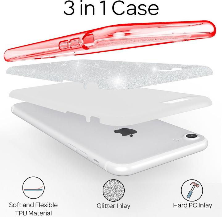 Produktbild Nalia Glitzer Handyhülle (Apple iPhone 7)