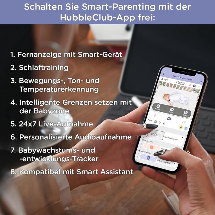 Actual product image Hubble Connected Baby Monitor mit Kamera und Smartphone-App (Video & Audio)
