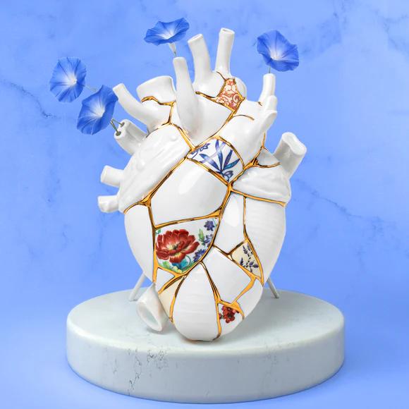 Produktbild Seletti Vase Kintsugi Love In Bloom Heart (1 x)