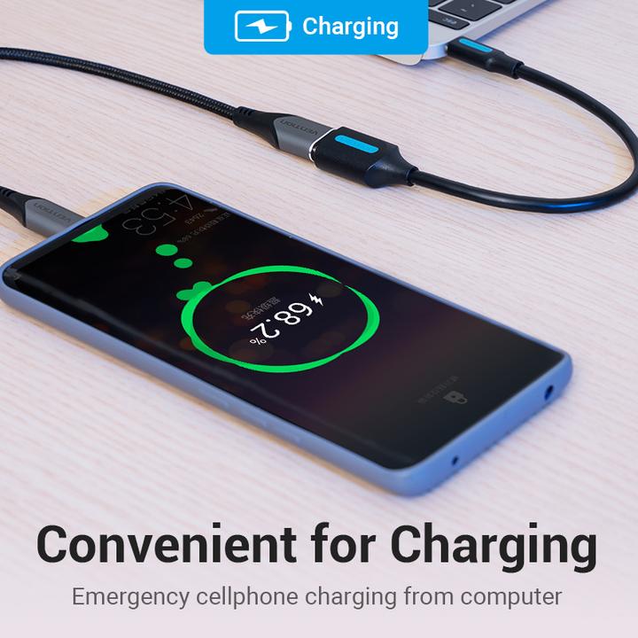 Actual product image Vention USB C — USB A (0.15 m, USB 3.1)