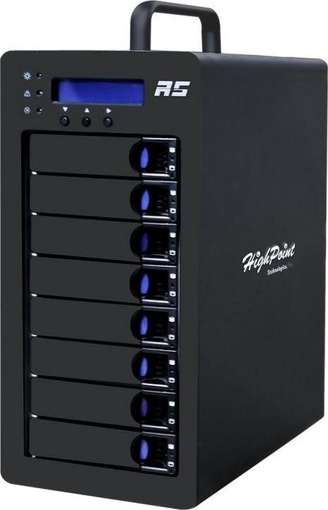 Actual product image HighPoint RocketStor 6438TS 2.5/3.5 external enclosure (2.5", 3.5")