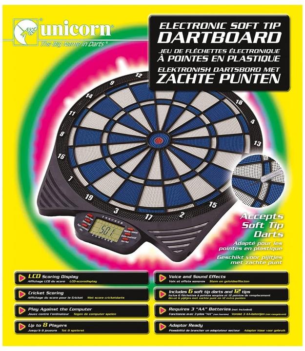 Image du produit Unicorn Jeu de fléchettes électroniques Soft Tip - 79527