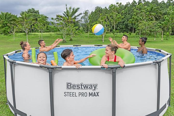 Produktbild Bestway Steel Pro MAX Frame Pool Komplet t-Set 427 x 122 cm, rund (427 x 122 cm)