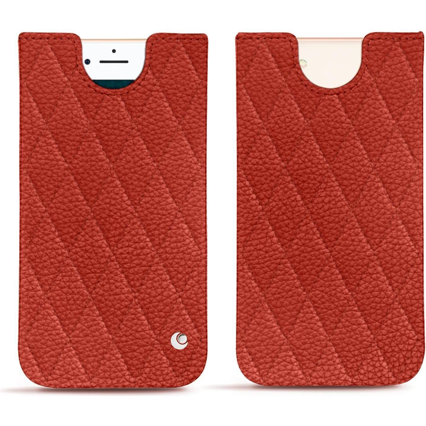 Noreve Lederschutzhülle (Apple iPhone 7), Smartphone Hülle, Orange