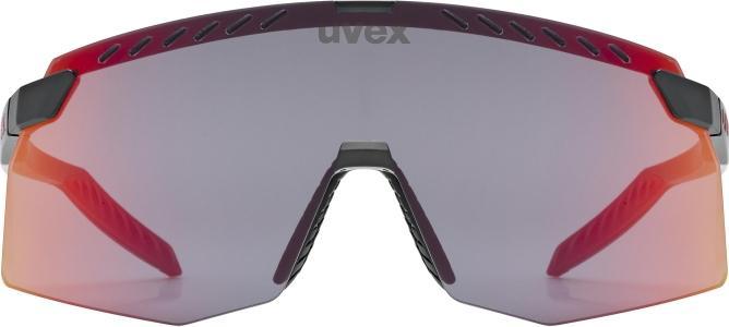 Actual product image Uvex pace stage (black matt (red)*, Mirror Red)