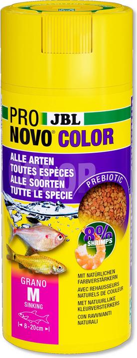 Actual product image JBL Aquaristik und Terraristik ProNovo COLOR GRANO M 250ml CLICK (Ornamental Fish, 250 ml)