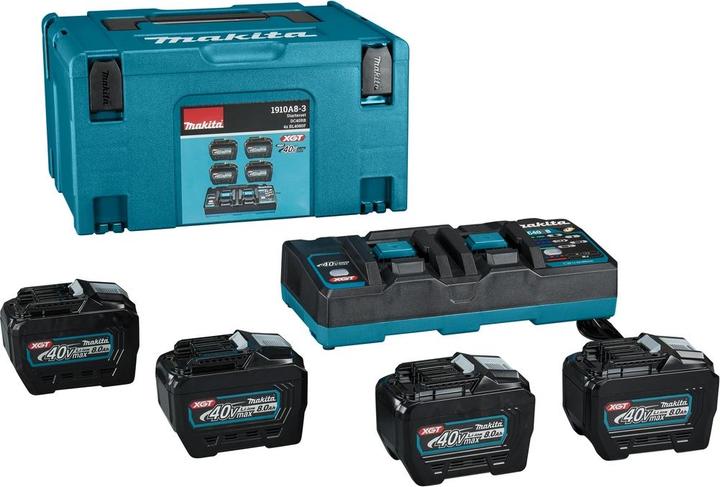 Actual product image Makita ZESTAW ZASILAJĄCY 40V XGT (BL4080Fx4+DC40RB) (40 V)