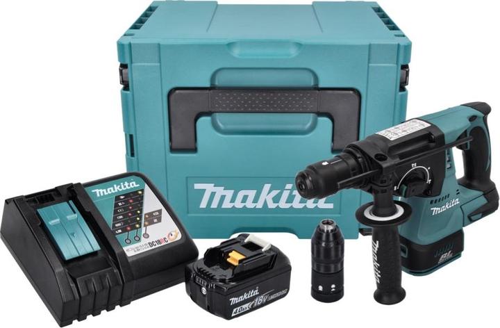 Produktbild Makita DHR 243 RM1J Akku Bohrhammer 18 V 2,0 J SDS plus Brushless + 1x Akku 4,0 Ah + Ladegerät +