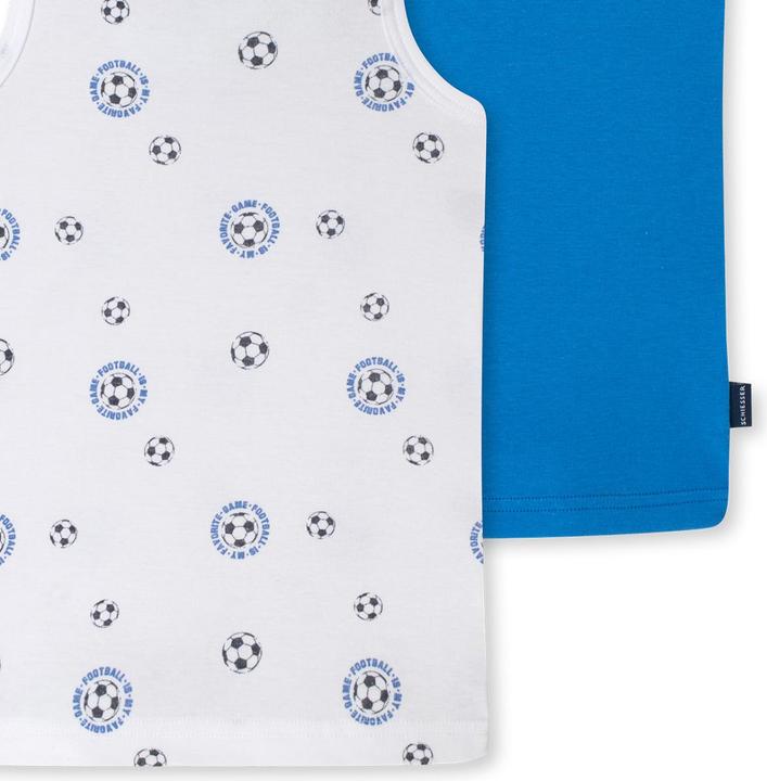 Image du produit Schiesser Pack de 6 maillots de corps Kids Boys à fines côtes en coton organique (140)