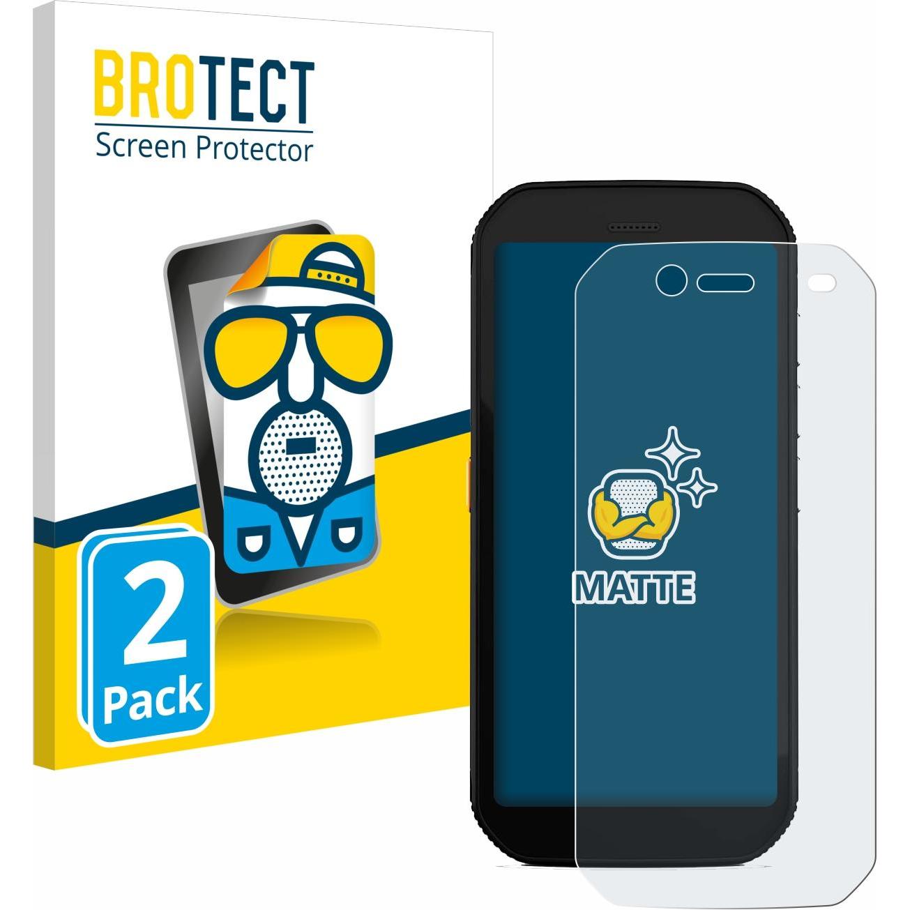 BROTECT Pellicola protettiva antiriflesso opaca (2 pz., Cat S42), Pellicola protettiva smartphone, Grigio