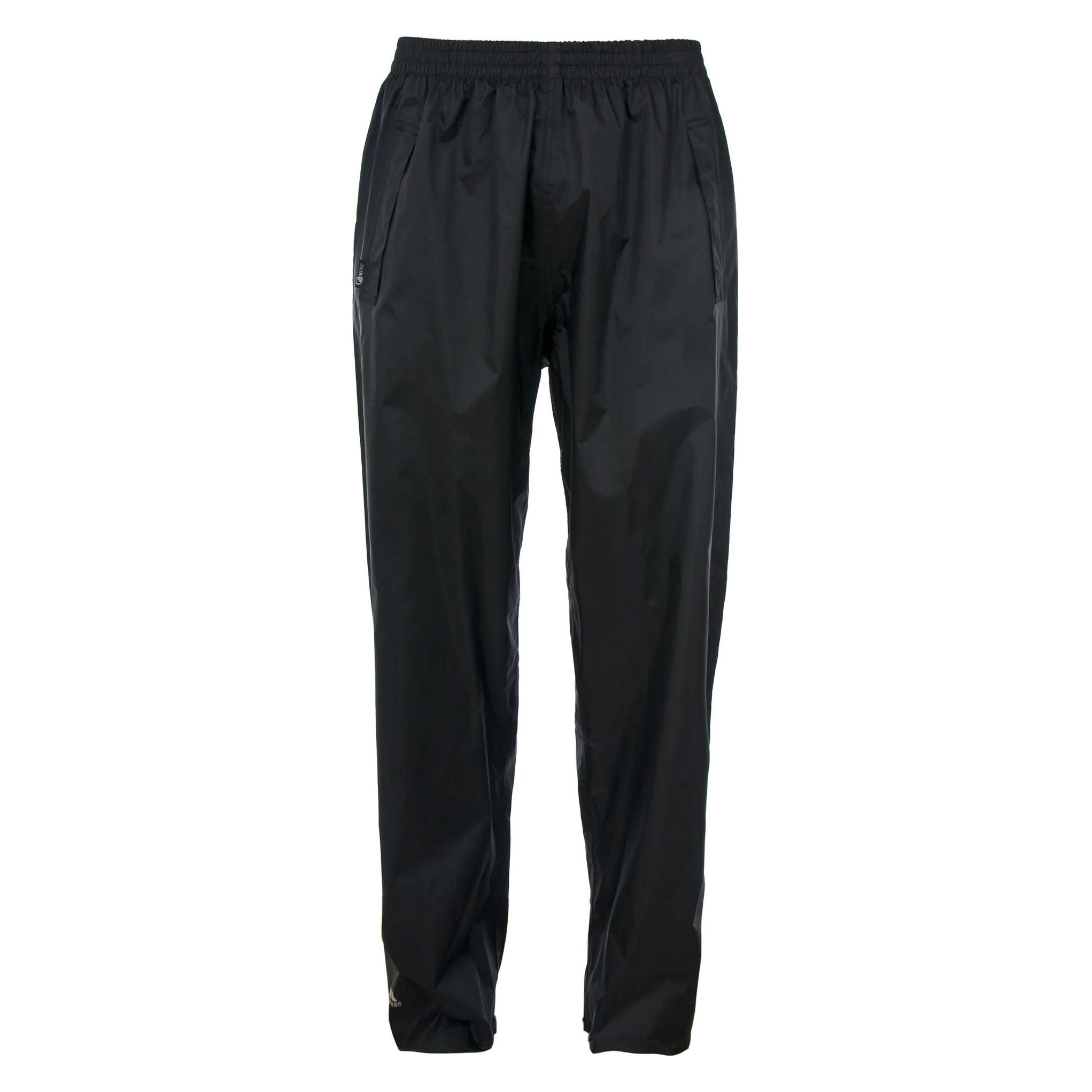 Trespass, Herren, Outdoorhose, Qikpac Regenhose - Unisex (Xs), Schwarz