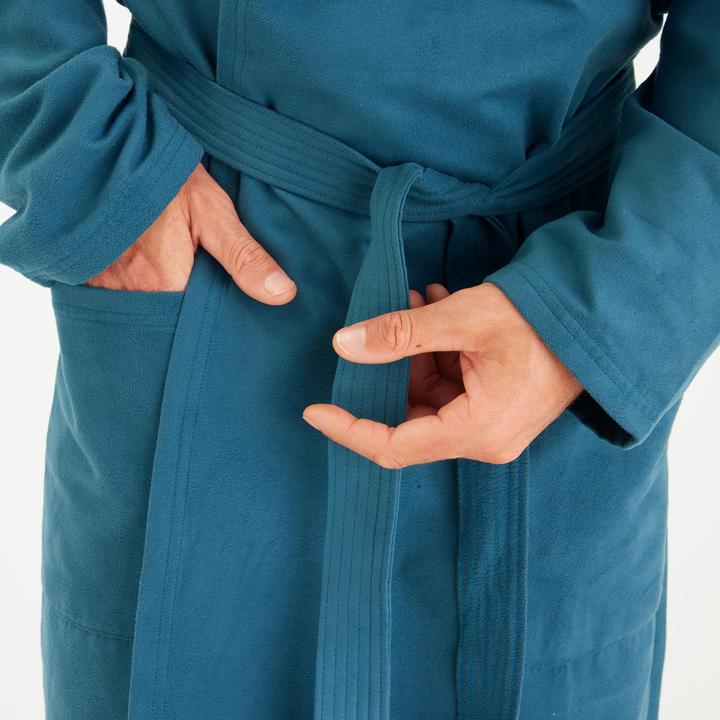 Image du produit Nabaiji Hommes microfibre compact hooded bathrobe in duck blue (XL)