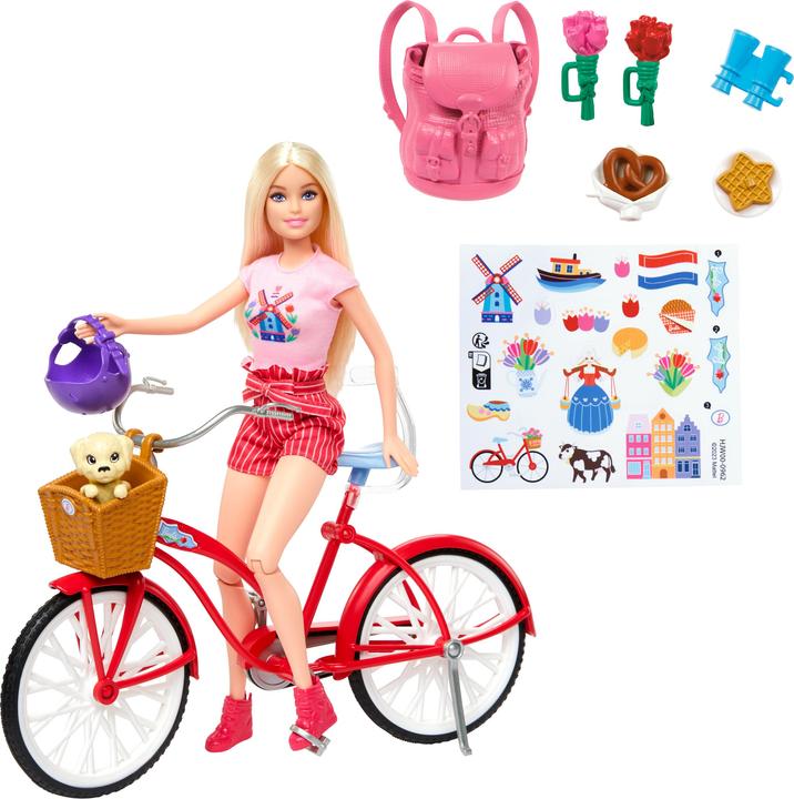 Actual product image Barbie Pink Passport Doll and Playset