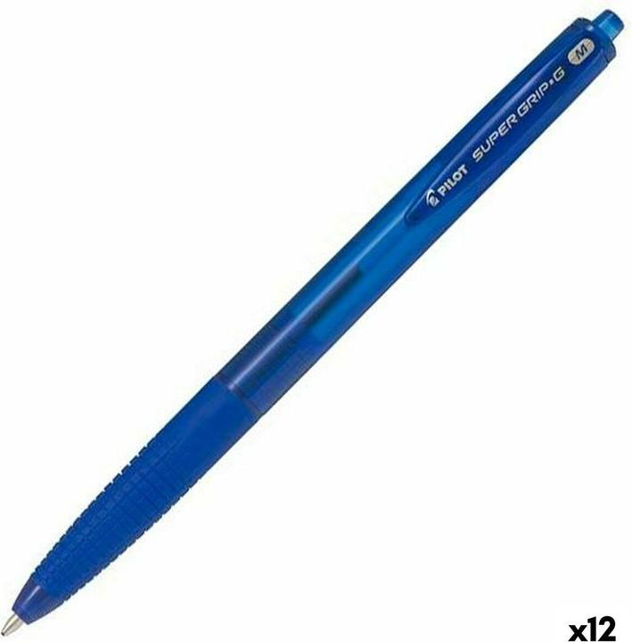 Image du produit Pilot Stylo à bille Super Grip G 2036, épaisseur de trait M, 12 pièces, diverses couleurs (Bleu, 12 x)